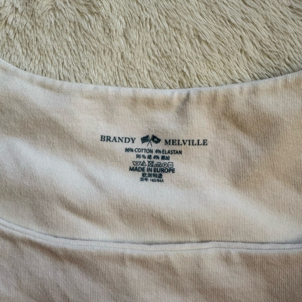 Brandy Melville Basic White Tank - image 3